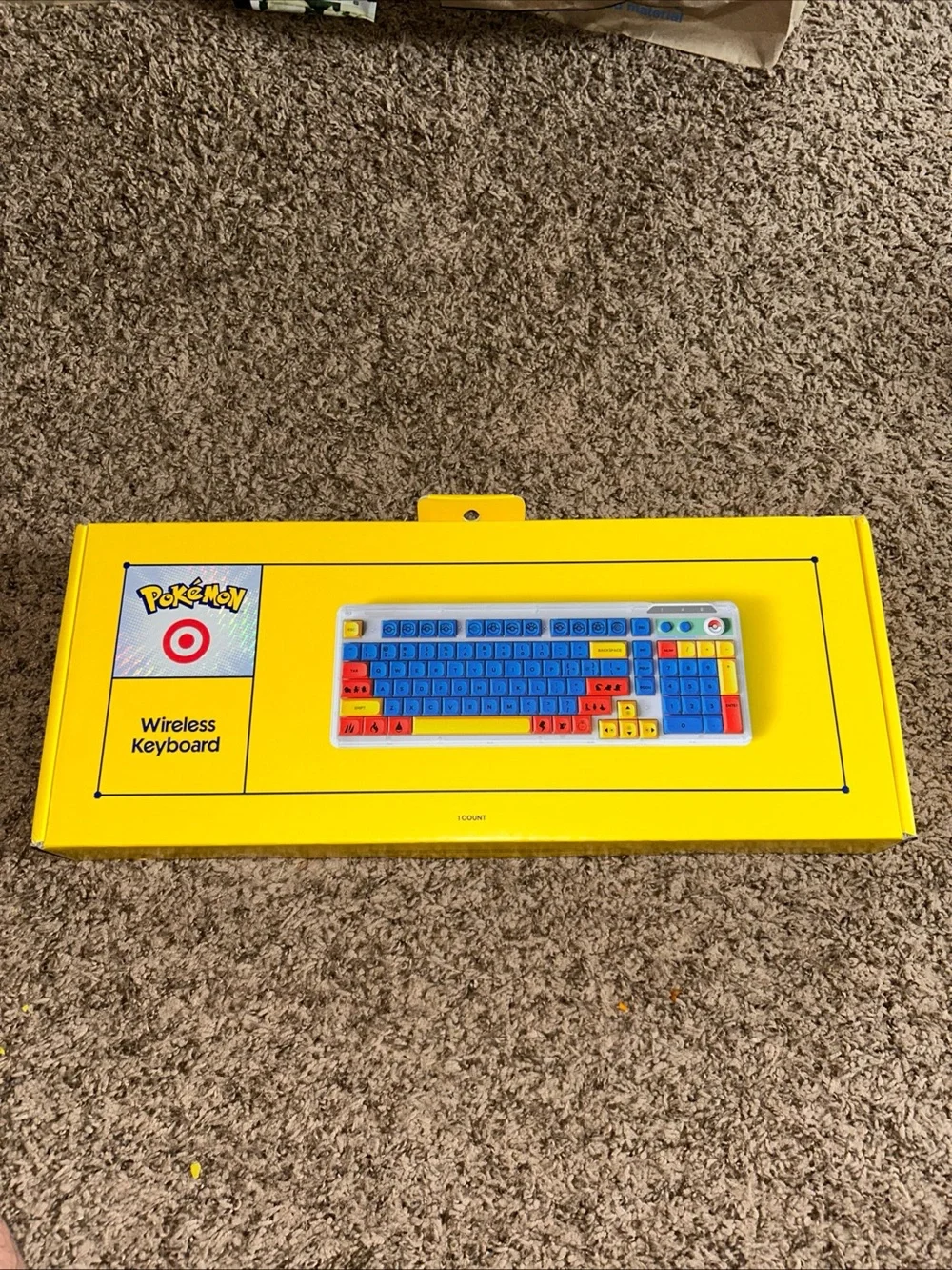 Pokemon Target Wireless Keyboard W/ Limited 3 Pins Charmander Squirtle Bulbasaur